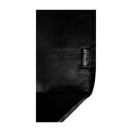 Bolsa tote plástico reciclado impermeable con fondo ancho 30L 150g/m2 color negro vista detalle 1