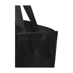 Bolsa tote plástico reciclado impermeable con fondo ancho 30L 150g/m2 color negro vista detalle 2