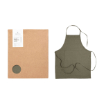 Delantal algodón reciclado tejido a mano para eventos Originalhome color verde