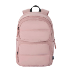 Mochila para portátil ecológica repelente al agua PC 15,6” y 18L color rosa claro segunda vista frontal