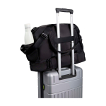 Bolsa de lona de viaje de poliéster reciclado con cremallera 30L color negro segunda vista