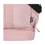 Bolsa de lona de viaje de poliéster reciclado con cremallera 30L color rosa claro vista detalle 1
