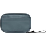 Bolsa organizadora de accesorios tecnológicos con cremallera 1l color azul bondi segunda vista frontal