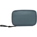 Bolsa organizadora de accesorios tecnológicos con cremallera 1l color azul bondi segunda vista trasera