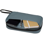 Bolsa organizadora de accesorios tecnológicos con cremallera 1l color azul bondi tercera vista
