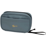 Bolsa organizadora de accesorios tecnológicos con cremallera 1l color azul bondi vista impresión transfer