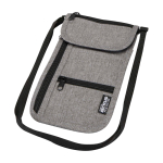 Bolsa de viaje compacta con múltiples bolsillos y correa 130cm color gris jaspeado