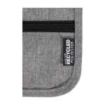 Bolsa de viaje compacta con múltiples bolsillos y correa 130cm color gris jaspeado vista detalle 1