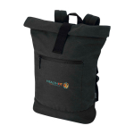 Mochila enrollable hidrófuga con funda portátil 14” 16L color negro