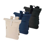 Mochila enrollable hidrófuga con funda portátil 14” 16L color arena segunda vista varios colores