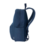 Mochila urbana hidrófuga con compartimento portátil 15,6” y 16L color azul marino segunda vista lateral