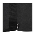 Bolsa de viaje impermeable de lona reciclada con bolsillo frontal 40L color negro vista detalle 1