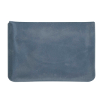 Almohada de viaje inflable y compacta con bolsa a juego color azul bondi tercera vista frontal