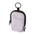 Monedero repelente al agua de poliéster reciclado con clip color lila