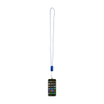Lanyard para smartphone con cable 5 en 1 integrado y conexiones USB color azul real segunda vista