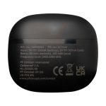 Auriculares Bluetooth 6.0 con estuche de carga y cable tipo-C color negro segunda vista trasera