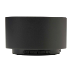 Altavoz Bluetooth de aluminio reciclado con micrófono 3W color negro segunda vista frontal