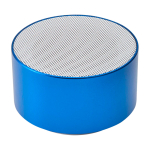 Altavoz Bluetooth de aluminio reciclado con micrófono 3W color azul real segunda vista