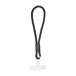 Pulsera para smartphone con correa ajustable e inserto para funda color negro segunda vista frontal