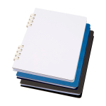 Cuaderno de tapa dura de papel reciclado con espiral A5 hojas a rayas color blanco segunda vista varios colores