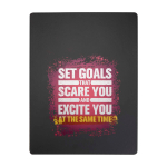 Portapapeles en piel sintética con clip magnético A4 con hojas a rayas color negro