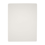 Portapapeles en piel sintética con clip magnético A4 con hojas a rayas color blanco segunda vista trasera