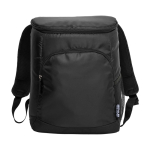 Mochila térmica reciclada de 18L con compartimento principal color negro segunda vista frontal