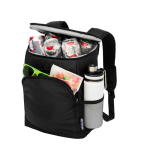 Mochila térmica reciclada de 18L con compartimento principal color negro segunda vista