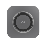 Base de carga inalámbrica magnética 25W con cable USB-C color gris cuarta vista