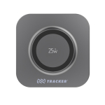 Base de carga inalámbrica magnética 25W con cable USB-C color gris vista con logo