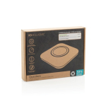 Base de carga inalámbrica magnética 25W con cable USB-C color gris vista con caja