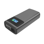 Powerbank con indicador de carga y cable retráctil 45W 10.000 mAh color gris