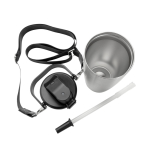 Botella térmica de acero inoxidable reciclado con cordón 600ml color plateado séptima vista