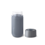 Vaso de viaje térmico de vidrio con funda silicona Black & Blum 340ml color gris segunda vista