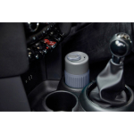 Vaso de viaje térmico de vidrio con funda silicona Black & Blum 340ml color gris vista de ambiente 3