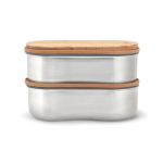 Set de fiambreras herméticas con tapa tabla Black & Blum 1L color gris sexta vista