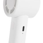 Ventilador portátil ecológico con batería recargable 2W 1.200 mAh color blanco quinta vista