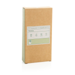 Ventilador de escritorio recargable con 3 velocidades 5W 1.200 mAh color negro segunda vista con caja