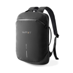 Mochila urbana delgada para portátil y capacidad 15L Bobby Air 16” color negro vista con logo