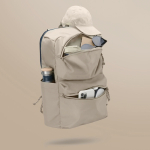 Mochila con cremallera convertible antirrobo y capacidad 22L 16” color gris