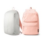 Mochila con cremallera convertible antirrobo y capacidad 22L 16” color rosa vista 11