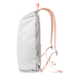 Mochila con cremallera convertible antirrobo y capacidad 22L 16” color rosa quinta vista