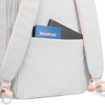 Mochila con cremallera convertible antirrobo y capacidad 22L 16” color rosa octava vista