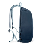 Mochila con cremallera convertible antirrobo y capacidad 22L 16” color azul claro cuarta vista