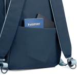 Mochila con cremallera convertible antirrobo y capacidad 22L 16” color azul claro octava vista