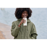 Vaso termo de plástico reciclado con tapa 360° Topl 350ml color blanco vista de ambiente