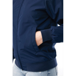 Chaqueta unisex medium fit con cremallera y forro 95 g/m² Iqoniq Odin color azul marino