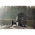 Botella térmica de acero inoxidable reciclado con cuerda 400ml color negro