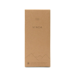 Botella térmica de acero inoxidable reciclado con cuerda 400ml color verde vista con caja