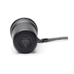 Vaso de viaje de acero inoxidable reciclado con tazas dentro 450ml color negro quinta vista